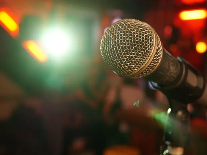 Mic, stage, light, show, music, sound, sing