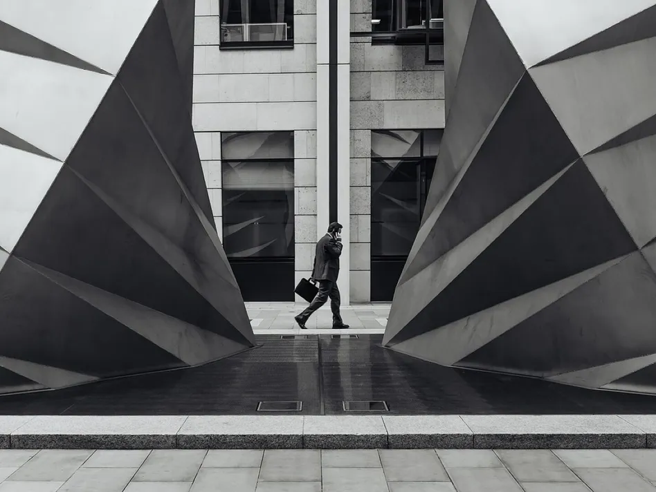 Businessman in the city