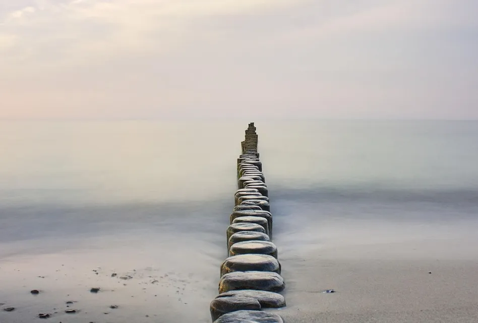 Groyne, baltic sea, stones, outdoors, pattern