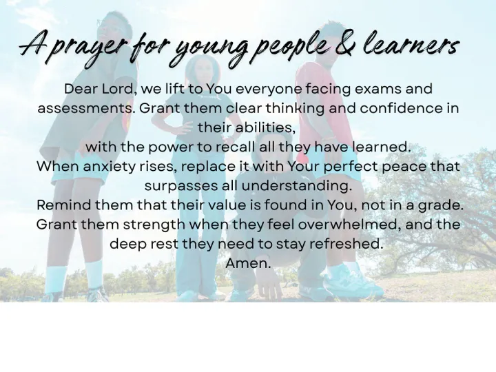 Learners' Prayer