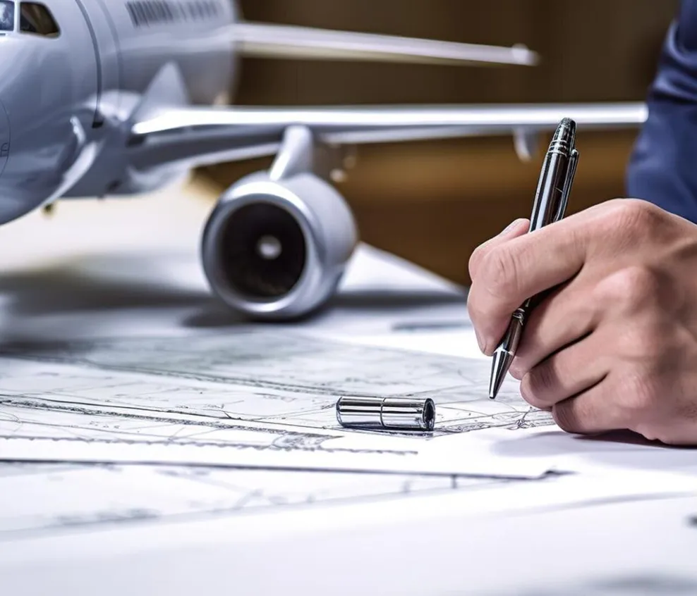 a man is writing on a paper with a pen and a pen