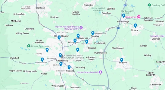 Circuit map of Churches