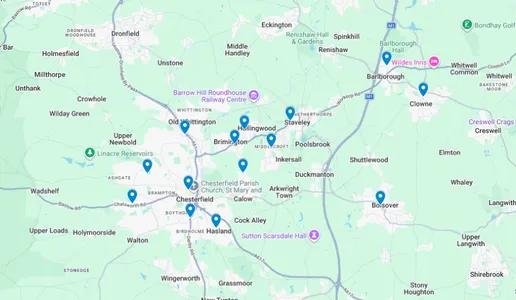 Circuit map of Churches