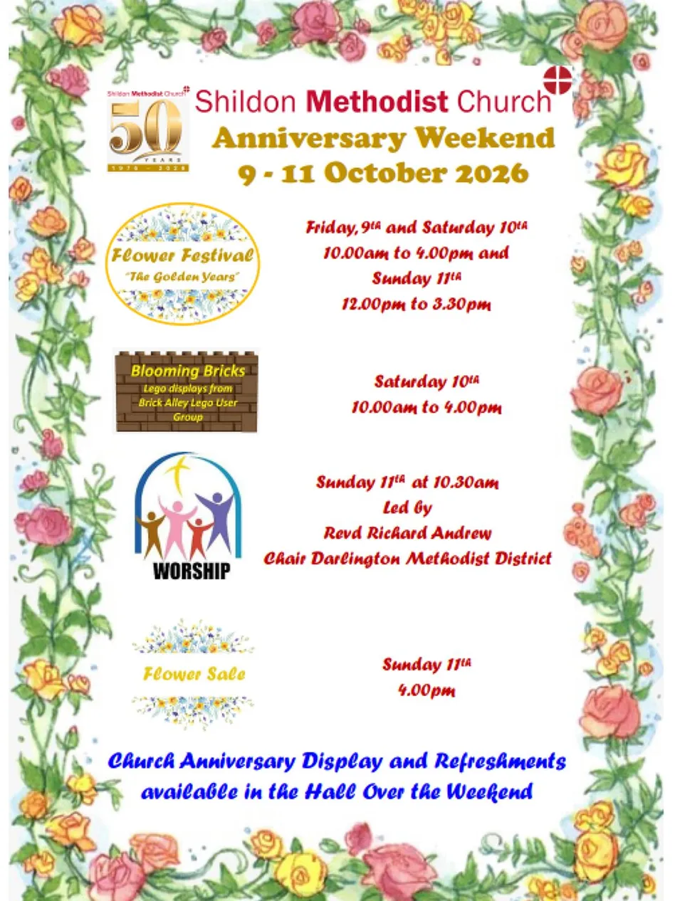 Shildon 50 Years Timeline For Weekend Oct 2026