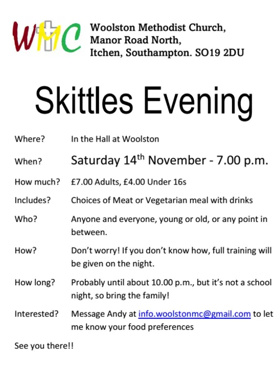 Skittles &ndash; Circuit &ndash; Poster &ndash;  14th November -