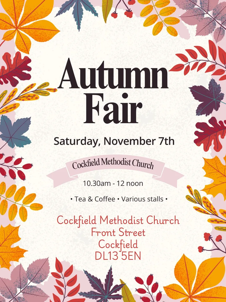 Cockfield Autumn Fair 7th November 2026