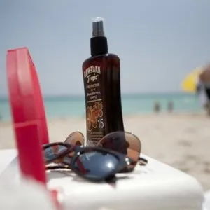 Sun Block on Beach