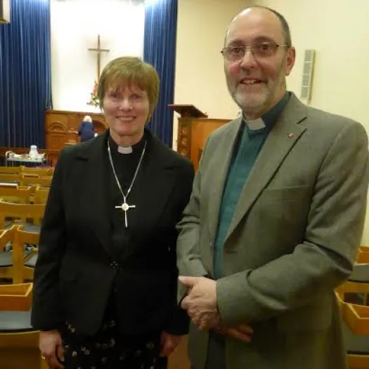 Revds Ruth Gee and Richard Hall