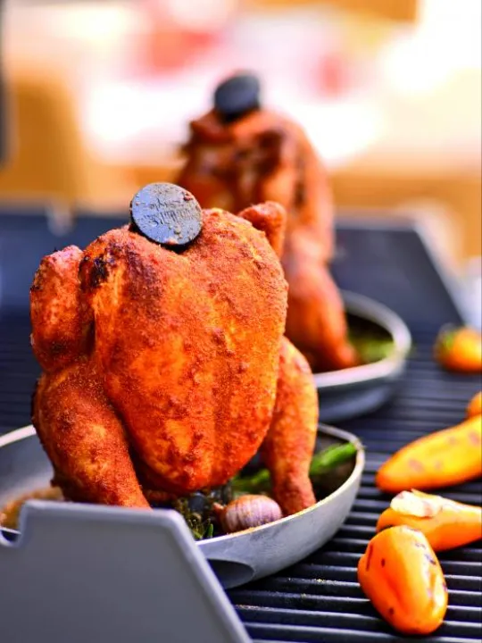Beer Can Chicken With Herb Butter Paprika Rub