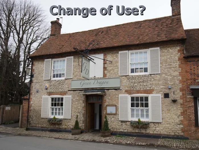 Green Dragon_Change of Use