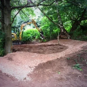 Shugborough MTB Trail Staffs earthworks