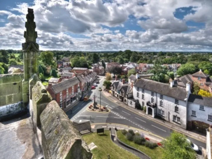 Audlem view from Church tower