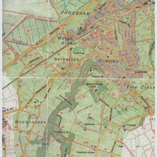 Frodsham Parish Paths map extract