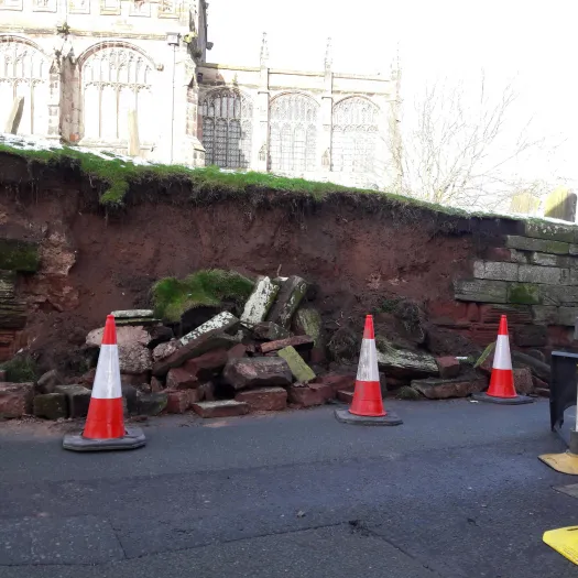 Church Wall Collapse picture 2
