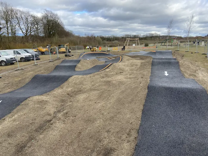 Beggarwood pump track straight