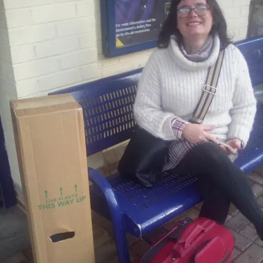 Vanessa on her way to Glasgow for COP26