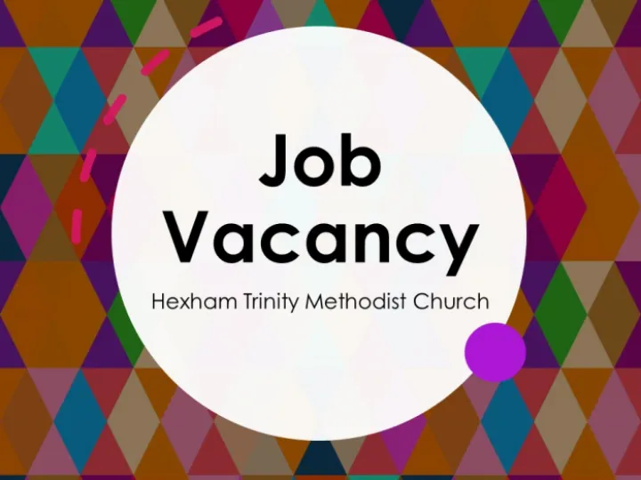 Job Vacancy