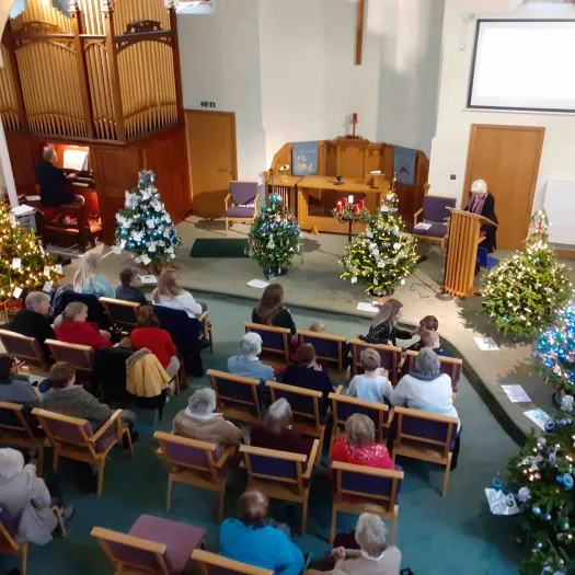 Christmas tree service at KMC
