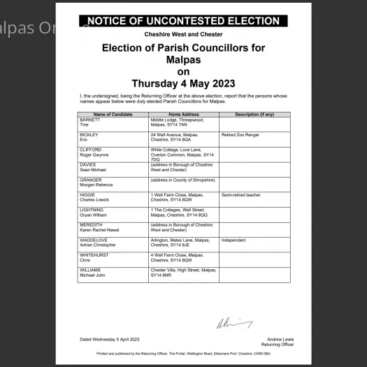MPC Election Notice 16 03 23