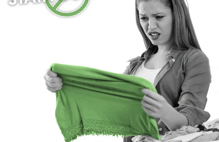 Woman Holding Cloth