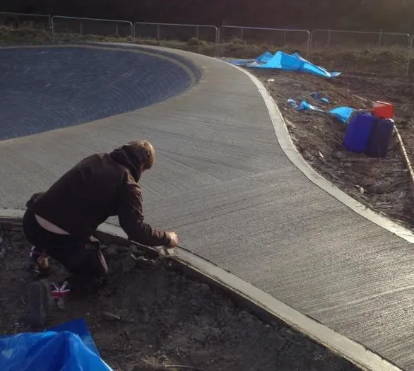 Concrete laying