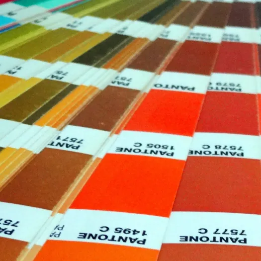 Pantone colour chart