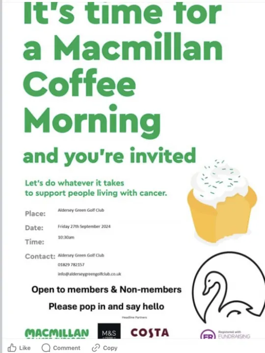 Charity coffee morning