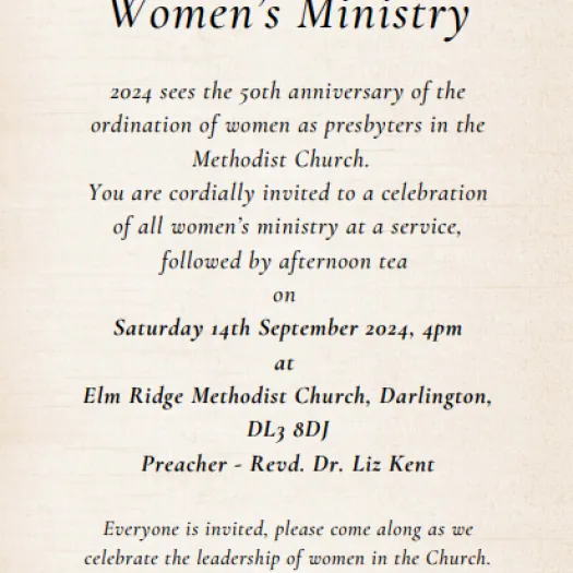 Celebrating Women's ministry