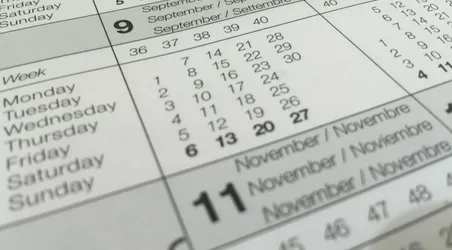 White Calendar