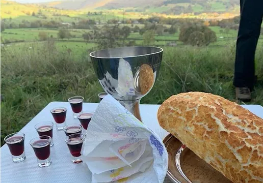 Communion on the hillside