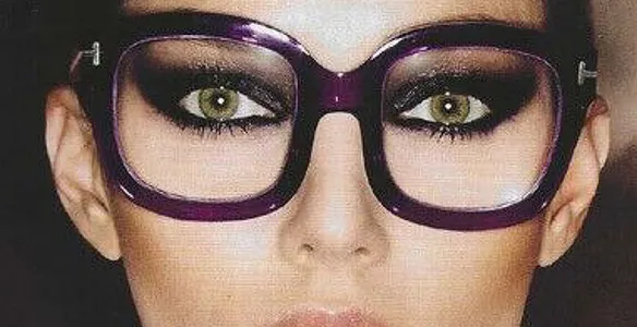 Woman wearing Tom Ford glasses