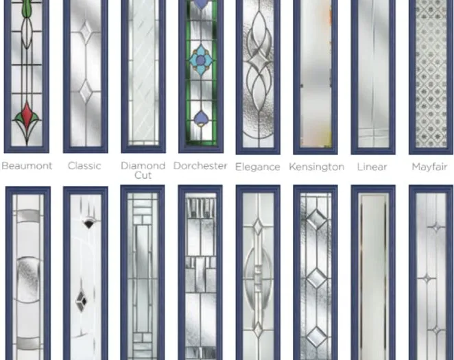 Door glazing panels