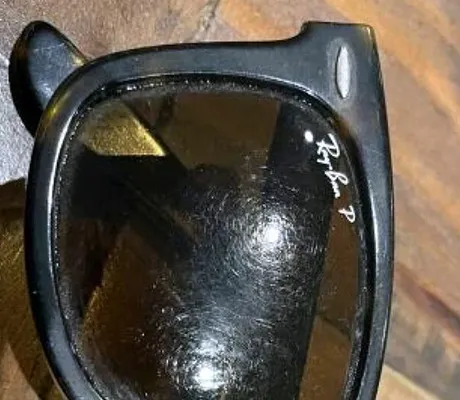 Damaged Rayban lens