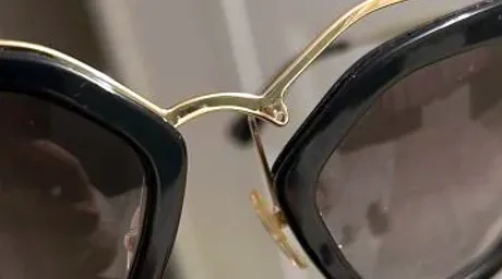 Broken spectacle frames