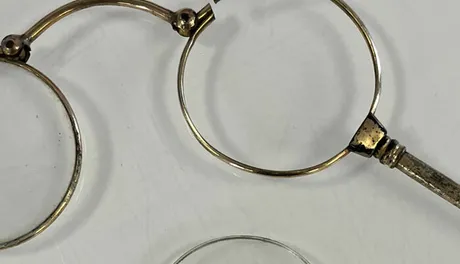 Broken vintage spectacles frame