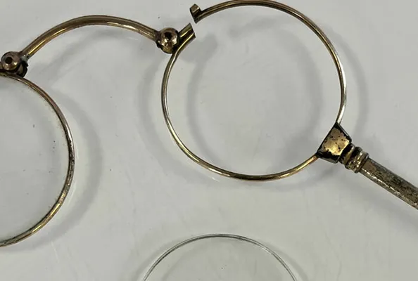 Broken vintage spectacles frame