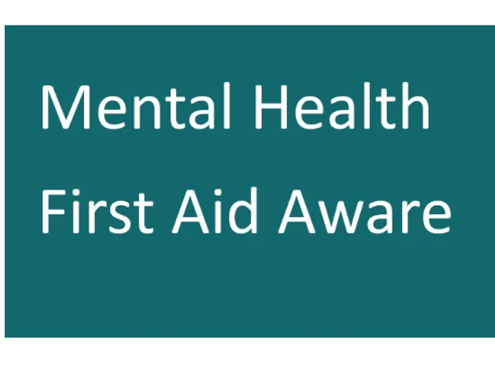 Mental Health Aware