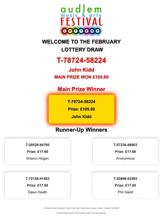 2025 Feb Winners
