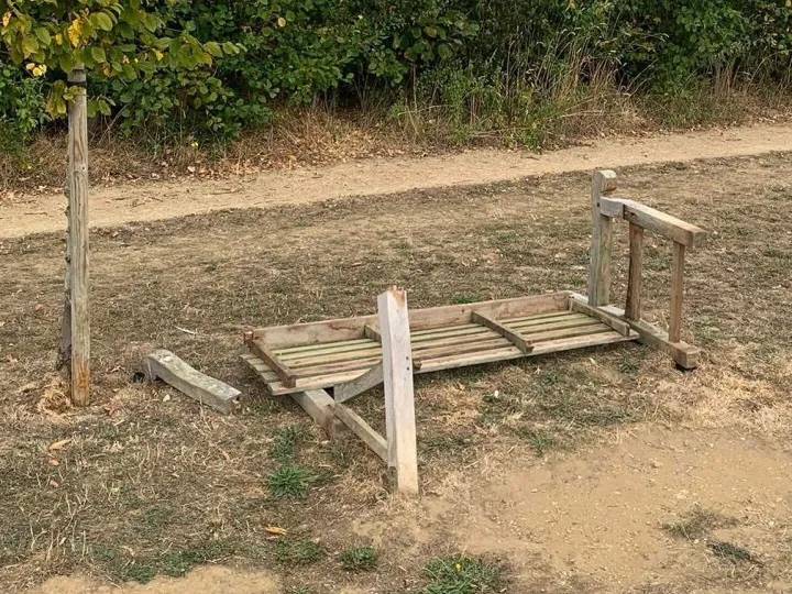 Bench Damaged