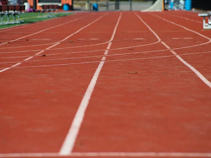 Running track lanes