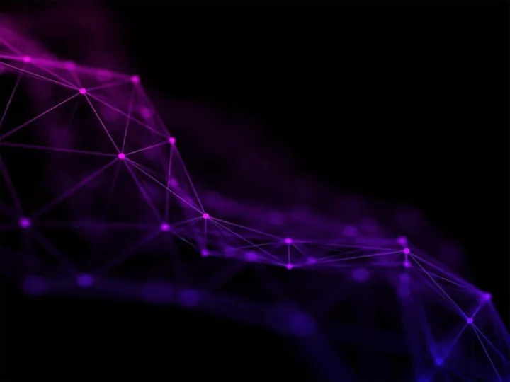 3D abstract network communications background