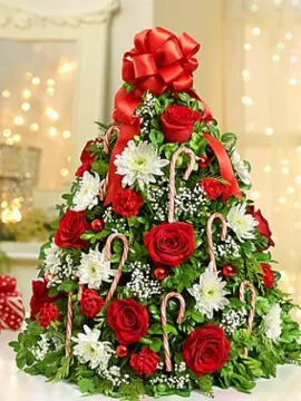 Christmas Flower Decorations 1