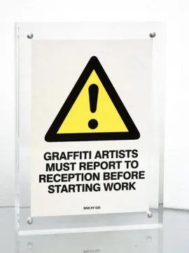 Banksy sticker