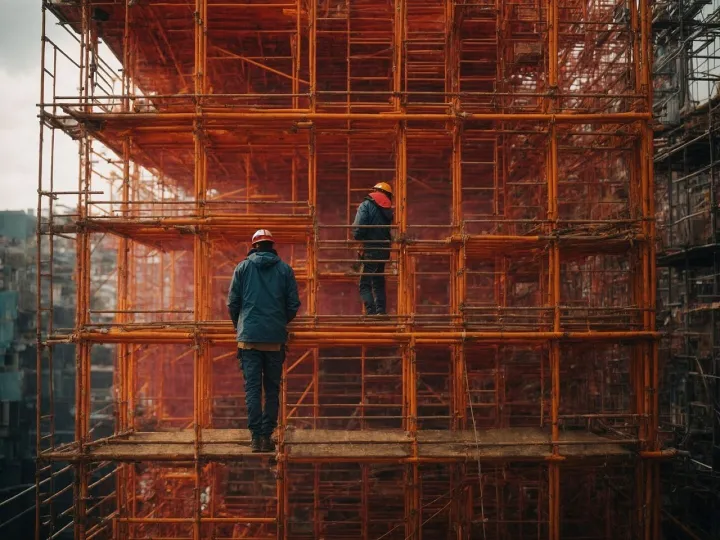 Scaffolding, scaffold, construction, framework, bu