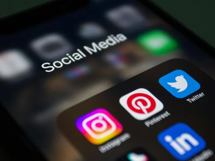 A smartphone screen displaying popular social