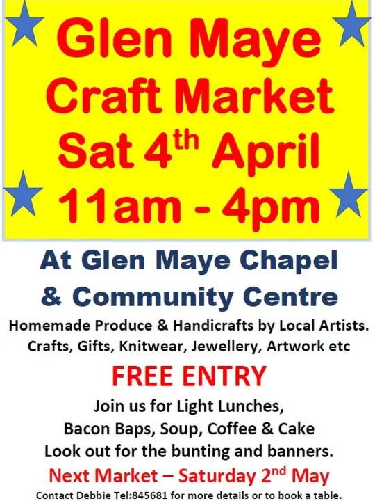 Glen Maye Craft Market 4th April 2026