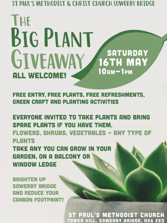 St Pauls Big Plant Give Away Poster 2026