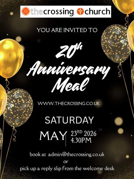 The Crossing 20th Anniversary Meal Invitation