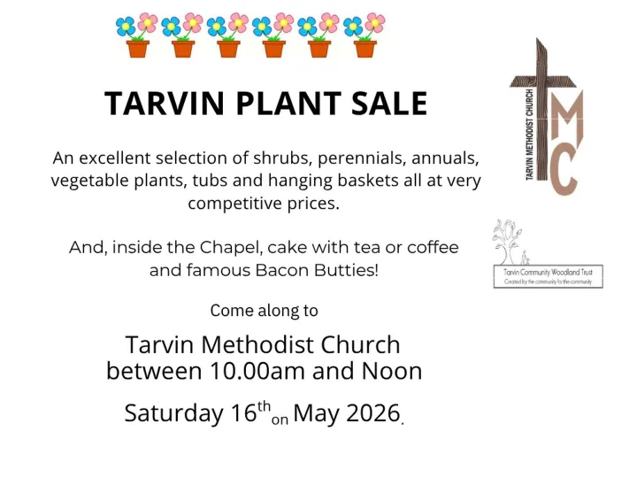 Tarvin Plant Sale 16th May
