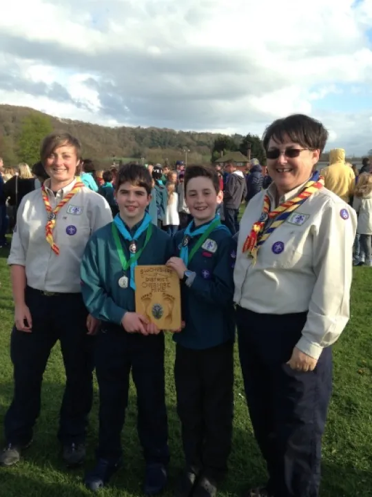 Audlem Scouts win Cheshire Hike
